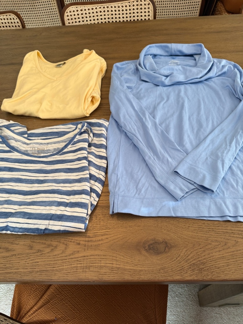 L.L.Bean long sleeve top set of 3